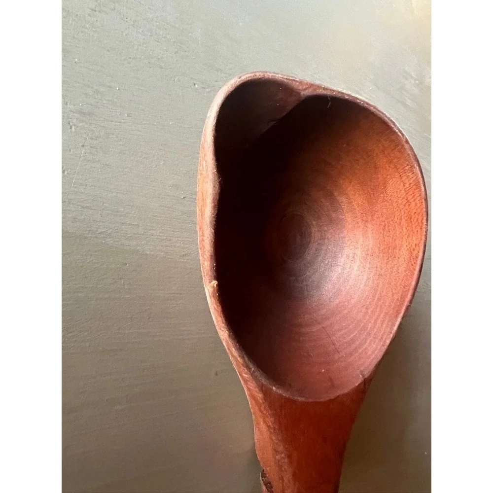 Handmade Ladle Wooden Pot Sitter Spoon 11.5